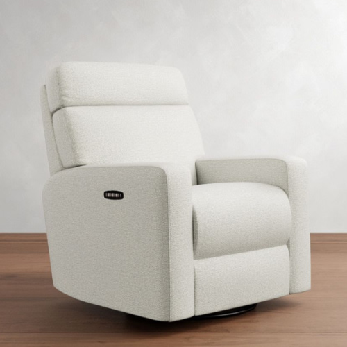 PB Comfort Modern Square Arm Deluxe Power Swivel Recliner | Pottery Barn
