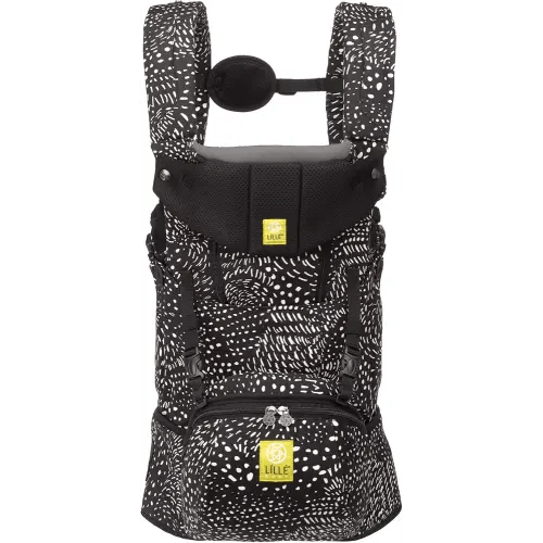 LÍLLÉbaby SeatMe Hip Seat All Seasons Ergonomic 6-in-1 Baby Carrier Newborn to Toddler - with Lumbar Support - for Children 7-45 Pounds - 360 Degree Baby Wearing - Inward and Outward Facing - Plume