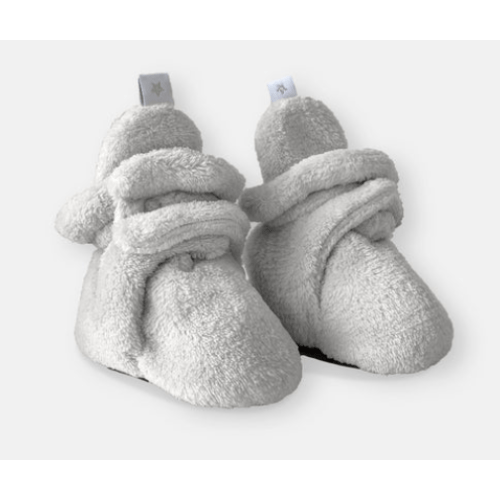 Baby Bootie Slippers - Plush Pearl