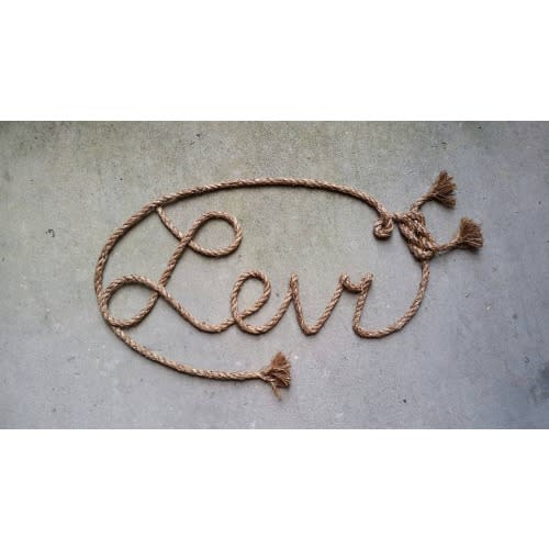 4 LETTER Rope Name Sign, Western/Nautical  Rope Name Art, Cowgirl Name, Cowgirl Themed Nursery Room, Cowgirl Party, Rustic Wall Letters