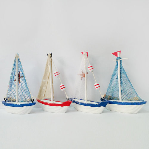 Breakwater Bay Edens Wooden 4 Piece Sailboat Set & Reviews | Wayfair