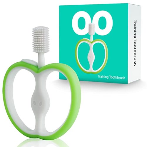 Training Baby Toothbrush, Silicone Baby Teething Toys for 4-12 Months Baby Teething Relief, 4+ Months Baby Teether First Toothbrush for Infant Teething Relief Toddler Teether