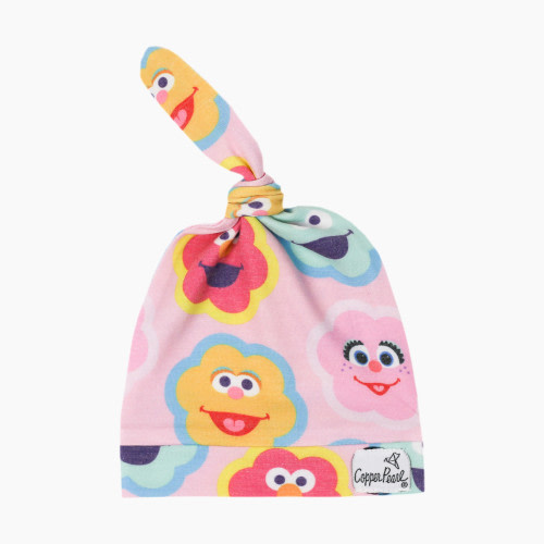 Copper Pearl Sesame Street Top Knot Hat - Abby And Pals, 0-4 Months