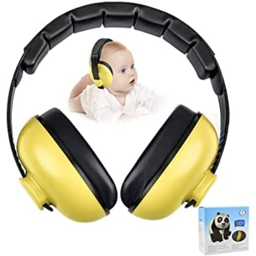 Noise Cancelling Headphones for Kids, Babies Ear Protection Earmuffs Noise Reduction for 0-3 Years Babies, Toddlers, Infant (Yellow)