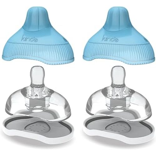 Kiinde Twist Active Latch Nipples for Breast Milk or Formula Feeding - Medium Flow (2 Pack)