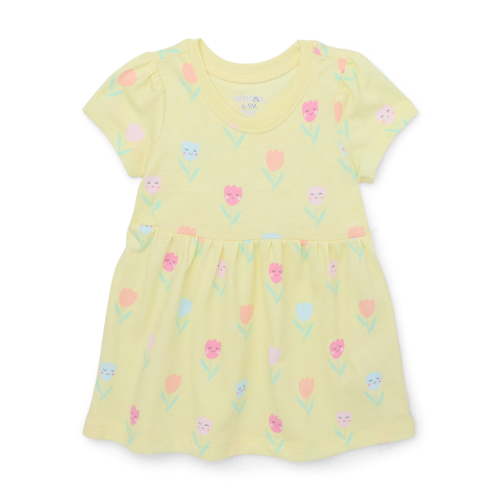 Garanimals Baby Girls Print Jersey Dress - Cotton/Polyester Blend