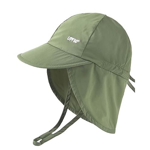 FURTALK Baby Sun Hat with Neck Flap UPF 50+ Adjustable Baby Boys Girls Summer Beach Hat for Traveling Swim Hat