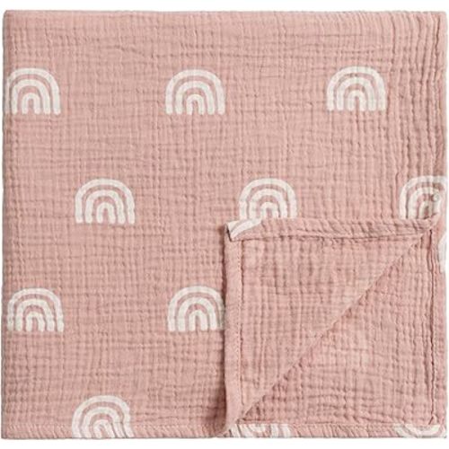 Meracorallo Muslin Swaddle Blanket, 100% Organic Cotton Receiving Blanket Soft and Breathable Swaddle Wrap for Baby Boys and Girls, Rainbow