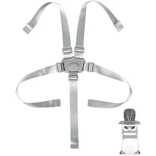 Adjustable High Chair Straps Replacement Compatible with Ingenuity for Most for Most 5 Point High Chairs,Secure Buckle,1PC
