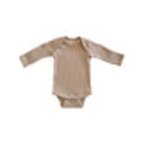 Desert Tan / Organic Ribbed Long Sleeve Bodysuit – SpearmintLOVE