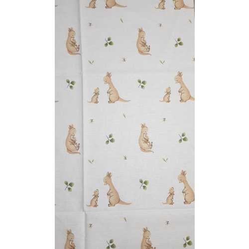 Kangaroo rainbow Crib Sheets, kangaroo baby bedding, crib fitted sheet,crib sheets, crib bedding, kangaroo crib sheet, mini Crib sheet, chan