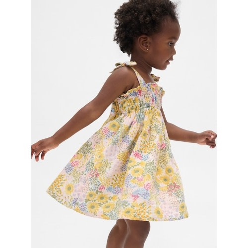 Baby & Toddler Cotton Gauze Bow-Strap Dress | Gap