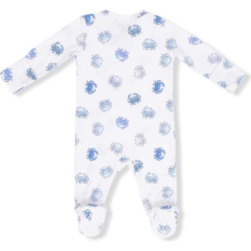Blue Crabs, 2 Way Zipper Footie - Angel Dear | Maisonette