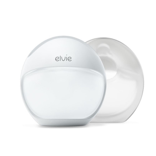 Elvie Curve - Manual Wearable Breast Pump - Hands-Free, Kick-Proof, Portable Silicone Pump That Can Be Worn in-Bra for Gentle, Natural Milk Expression - Breast Feeding Essentials