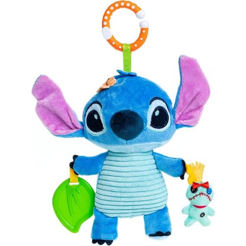 KIDS PREFERRED Disney Baby Lilo & Stitch - Stitch On The Go Activity Toy 12 Inches, Blue