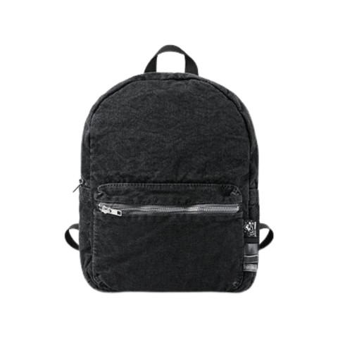 Black Denim Backpack