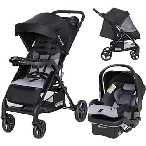 Baby Trend Passport® Carriage Stroller Travel System with EZ-Lift™ Infant Car Seat, Dash Black