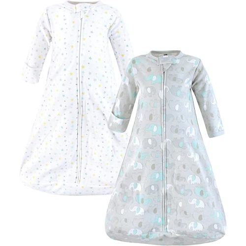Hudson Baby BabyCotton Long-Sleeve Wearable Sleeping Bag, Sack, Blanket