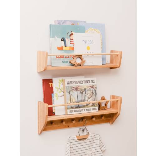 Book Shelf With Hooks