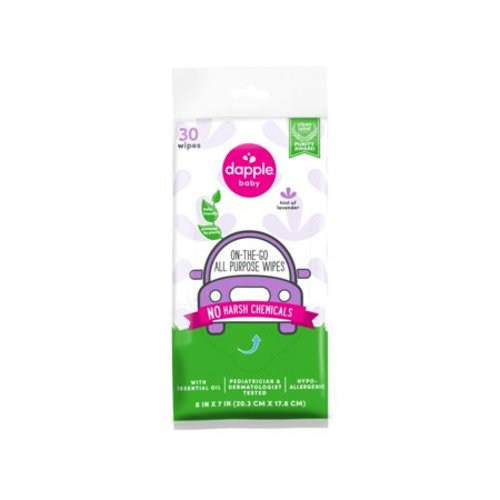 Dapple All Purpose Wipes Lavender- 30 ct in Lavender
