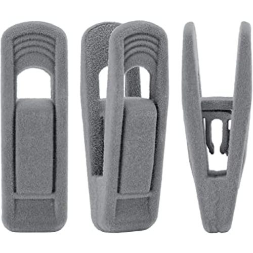 Trgowaul Velvet Hangers Clips, Pants Hangers Velvet Clips, Strong Finger Clips Perfect for Thin Velvet Hangers
