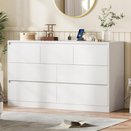 Ebern Designs 7 Drawer 47.2" W Double Dresser | Wayfair