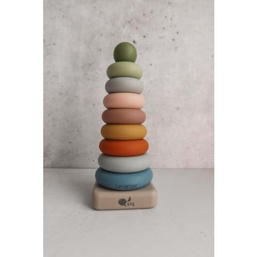 Silicone Ring Stacking Toy – 10pc| LYTL®️