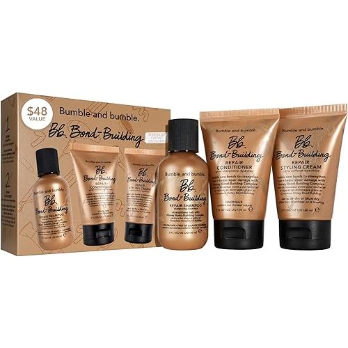 Bumble and bumble. Bond-Building Hair Repair Starter Set | For Damaged Hair | Color Safe | Curly, Wavy, Straight, 2 Fl Oz
