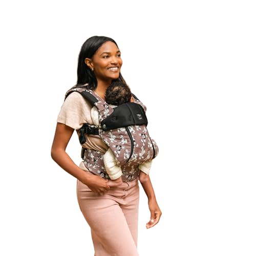 LÍLLÉbaby Complete All Seasons Ergonomic 6-in-1 Baby Carrier Newborn to Toddler - with Lumbar Support - for Children 7-45 Pounds - 360 Degree Baby Wearing - Disney's Mickey & Friend's Jamboree
