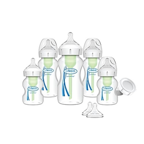Dr. Brown's® Options+™ Newborn Wide-Neck Baby Bottle Set in Clear