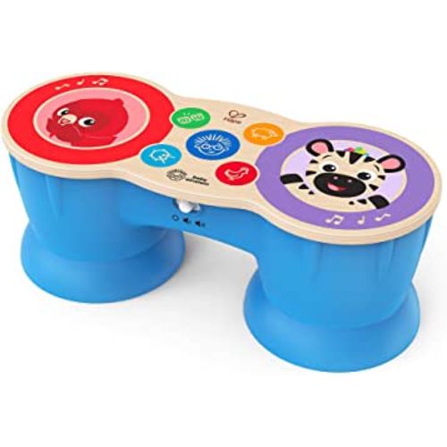Baby Einstein Upbeat Tunes Magic Touch Wooden Drum​ Musical Toy, Ages 6 Months +