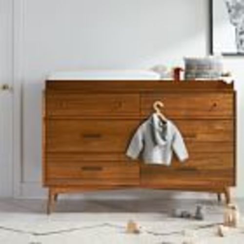 Mid-Century 6-Drawer Changing Table (56")