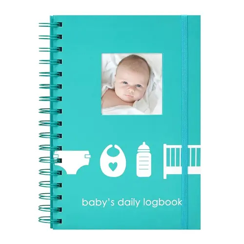 Pearhead Baby’s Daily Log Book, 50 Easy to Fill Pages to Track and Monitor Your Baby’s Schedule, Baby Care Planner for Newborns, Nursing, Sleep, Feeding, Diapers, Pumping, Gift for New Moms