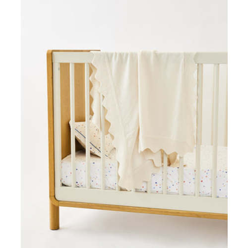 Receiving Knit Blanket in Cream | Oso & Me