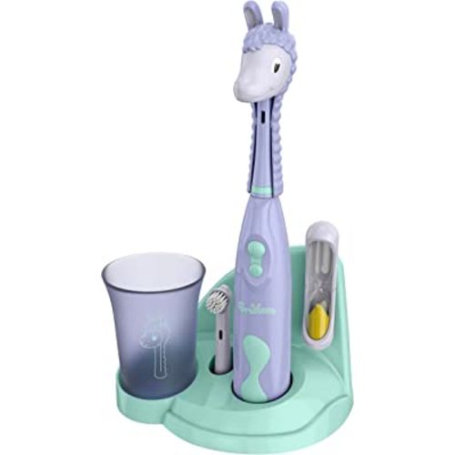 Brusheez® Kids’ Electric Toothbrush Set - Safe & Effective for Ages 3+ - Luna The Llama