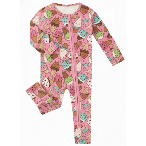 Charlie Play Sprinkle Scoops - Bamboo Lyocell Zippy Romper