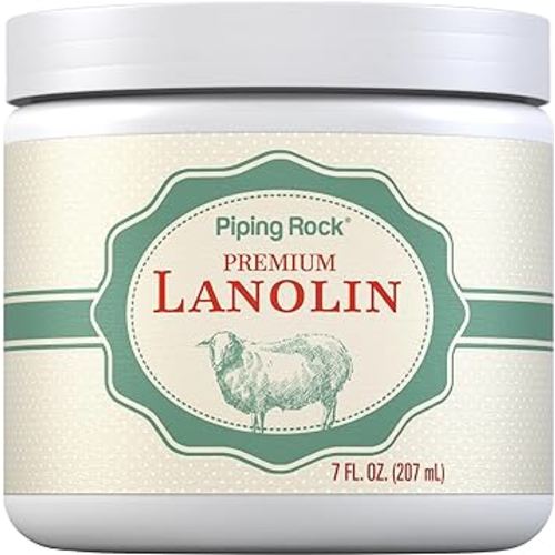 Piping Rock Lanolin Nipple Cream | 7 fl oz | Pure Hand & Skin Ointment | Soothing Balm