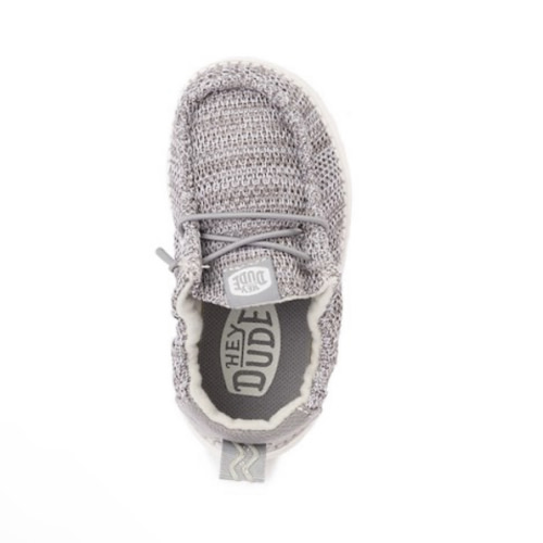 HEYDUDE LILDUDE Slip-On Casual Shoe - Baby - Grey / White | Journeys