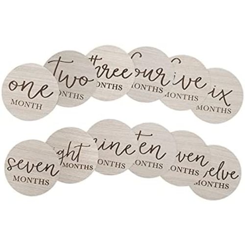 Little Pear Wooden Monthly Milestone Cards