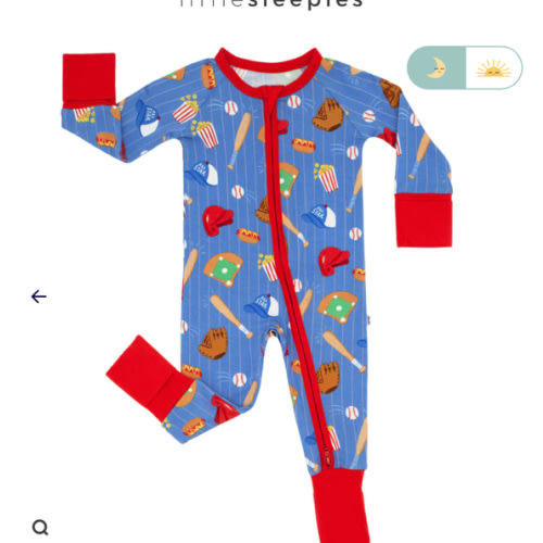 Blue All Stars Zippy - Little Sleepies