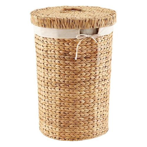 Round Water Hyacinth Hamper