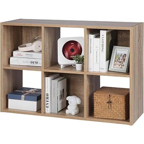 PACHIRA E-Commerce US 6 Cube Storage Organizer Unit Shelf, Closet Cabinet, Bookshelf File Organizer Rack in Living Room, Bedroom, Study,Oak