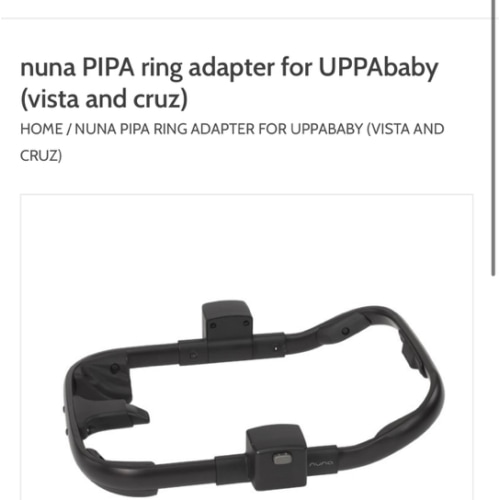 nuna PIPA adapter for UPPAbaby (vista and cruz) - mod mama