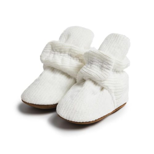 Meckior Newborn Infant Baby Girls Boys Warm Fleece Winter Booties First Walkers Slippers Shoes