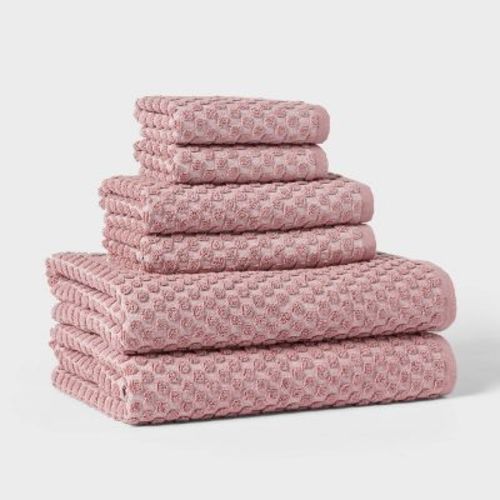 6pc Performance Plus Textured Dot Bath Towel Set - Threshold™