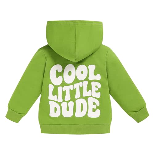 ZOELNIC Toddler Baby Boy Fall Winter Hooded Clothes Baby Boy Hoodie Tops Letter Printed Long Sleeve Sweatshirt