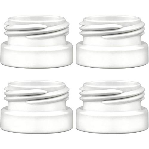 Maymom Bottle Thread Changer Compatible with Spectra 9 Plus Spectra S1 Spectra S2 Flange, Maymom Widemouth Flange, Avent Flange, Compatible with Lansinoh Bottle, Mam Bottle, Pigeon Bottle; 4pc/pk