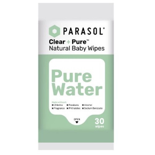 Parasol Clear+Pure Natural Baby Wipes - 30ct