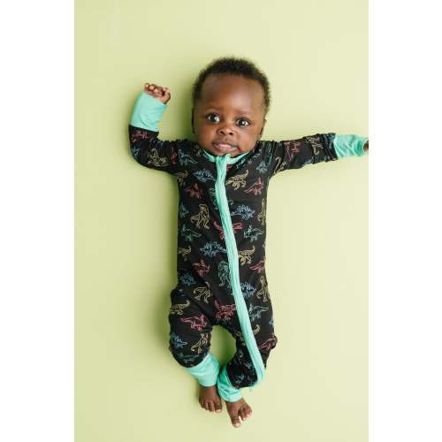 Neon Dino Bamboo Sleeper