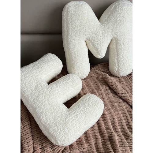 Pillows Embroidered Initial Letter, Fabric Initial Letter, Alphabet Plush Pillow, Easter Gift Child, Happy Easter, Mothers Day Gift